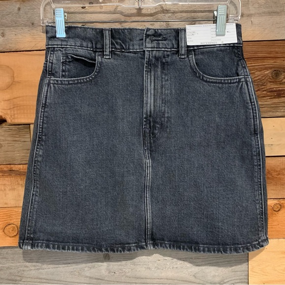 NEW* The Way-High Jean Skirt In Raven Stone Black Wash - Various Sizes - Picture 6 of 13